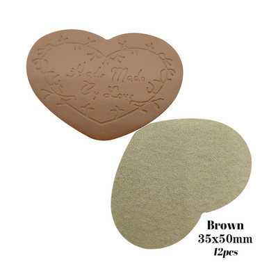 Ručno izrađene od ljubavi sa naljepnicama u obliku srca za prijateljstvo Poklon kožne ručno izrađene naljepnice sa srcem za ljubavnika, torba Ručno izrađena naljepnica za šivanje