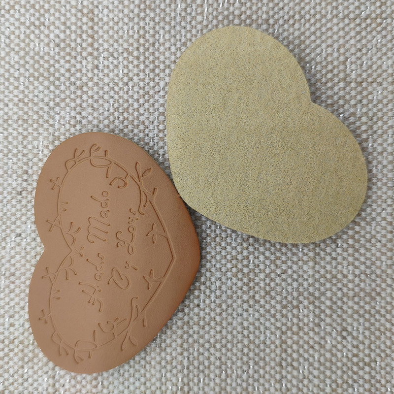 Ručno izrađene od ljubavi sa naljepnicama u obliku srca za prijateljstvo Poklon kožne ručno izrađene naljepnice sa srcem za ljubavnika, torba Ručno izrađena naljepnica za šivanje