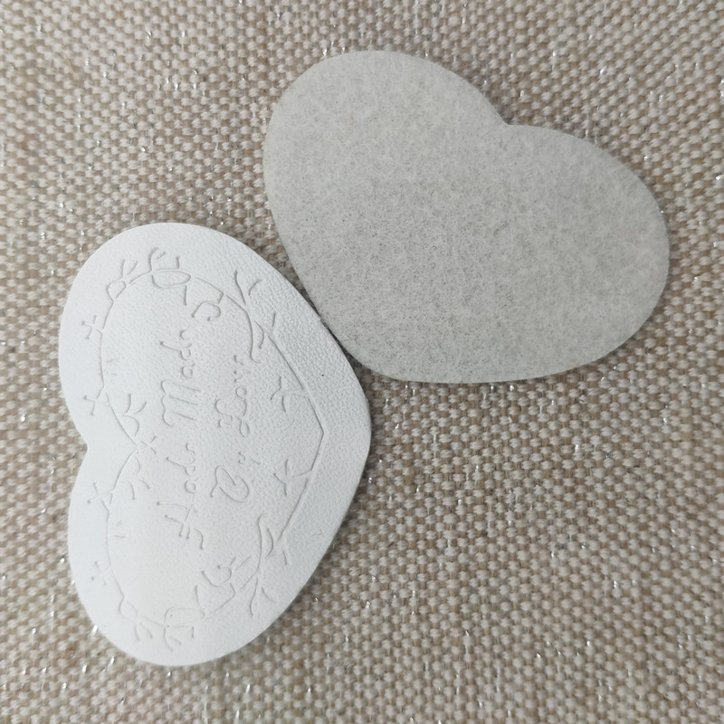 Ručno izrađene od ljubavi sa naljepnicama u obliku srca za prijateljstvo Poklon kožne ručno izrađene naljepnice sa srcem za ljubavnika, torba Ručno izrađena naljepnica za šivanje