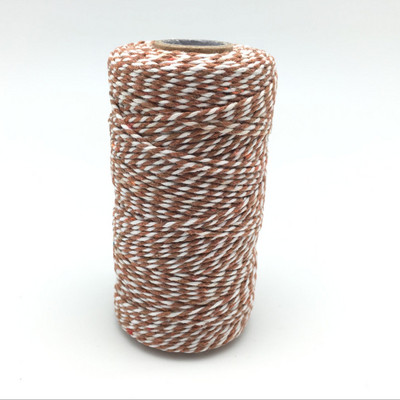 Visokokvalitetni 1 kolut od 100 metara, 2 sloja, pamuk, konopac, konopac, konopac, rustikalni seoski obrt, 16 boja AA7644