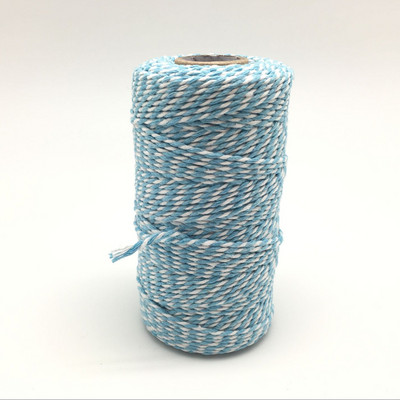 Visokokvalitetni 1 kolut od 100 metara, 2 sloja, pamuk, konopac, konopac, konopac, rustikalni seoski obrt, 16 boja AA7644