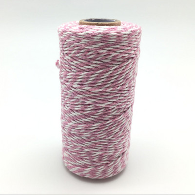 Visokokvalitetni 1 kolut od 100 metara, 2 sloja, pamuk, konopac, konopac, konopac, rustikalni seoski obrt, 16 boja AA7644