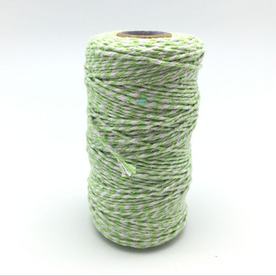 Visokokvalitetni 1 kolut od 100 metara, 2 sloja, pamuk, konopac, konopac, konopac, rustikalni seoski obrt, 16 boja AA7644