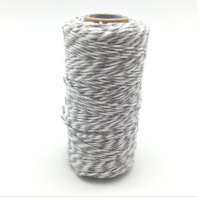 Visokokvalitetni 1 kolut od 100 metara, 2 sloja, pamuk, konopac, konopac, konopac, rustikalni seoski obrt, 16 boja AA7644