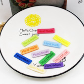 30kom/lot Ručno izrađena naljepnica za odjeću Ručno izrađena naljepnica Vlaknasta kožna naljepnica DIY šeširi Torbe Naljepnica s imenom Dodaci za šivanje 54*15MM