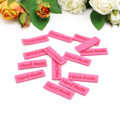 30kom/lot Ručno izrađena naljepnica za odjeću Ručno izrađena naljepnica Vlaknasta kožna naljepnica DIY šeširi Torbe Naljepnica s imenom Dodaci za šivanje 54*15MM