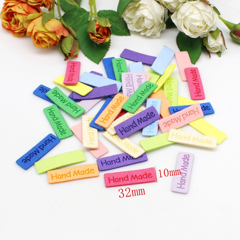 30kom/lot Ručno izrađena naljepnica za odjeću Ručno izrađena naljepnica Vlaknasta kožna naljepnica DIY šeširi Torbe Naljepnica s imenom Dodaci za šivanje 54*15MM