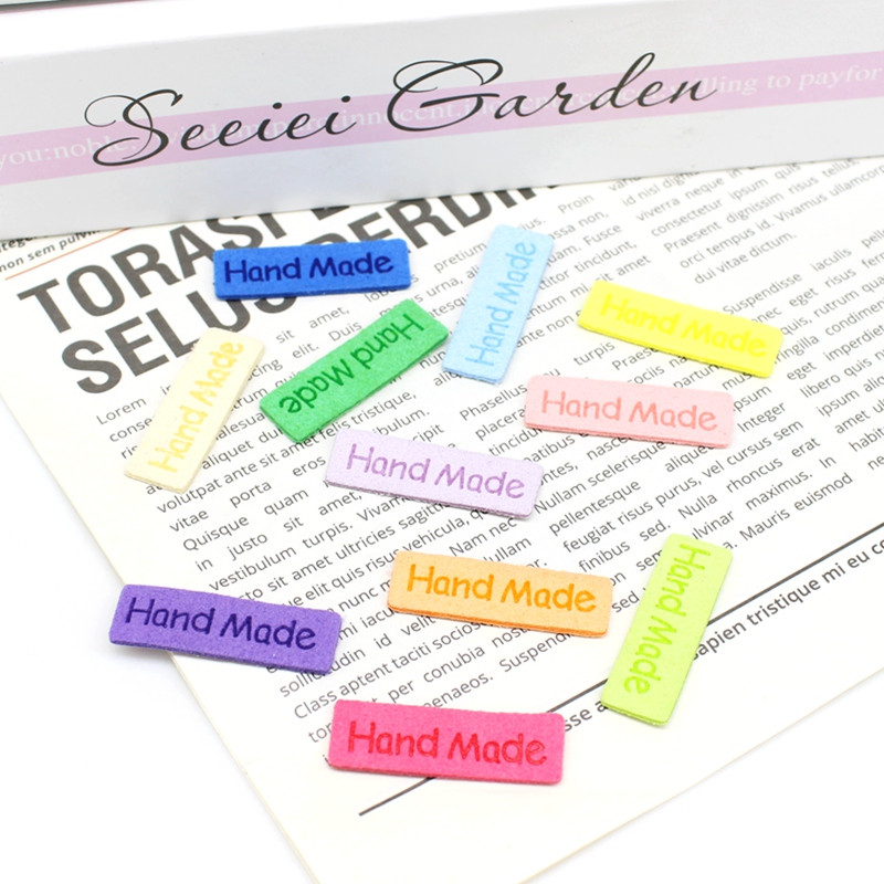 30kom/lot Ručno izrađena naljepnica za odjeću Ručno izrađena naljepnica Vlaknasta kožna naljepnica DIY šeširi Torbe Naljepnica s imenom Dodaci za šivanje 54*15MM