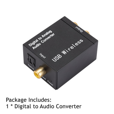 Grwibeou Bluetooth digitālā uz analogo audio pārveidotāja adaptera pastiprinātāja dekodētāja optiskās šķiedras koaksiālais signāls uz analogo DAC Spdif