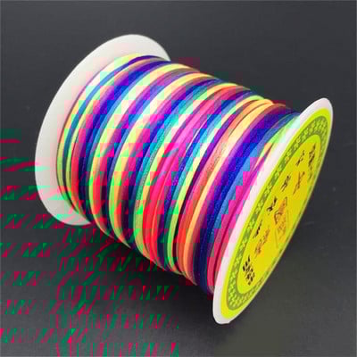 Livrare gratuită 55 m/rolă 1,5 mm culoare solidă nailon satinat chinezesc snur de înnodare mărgele șir frânghie pentru snururi de artizanat