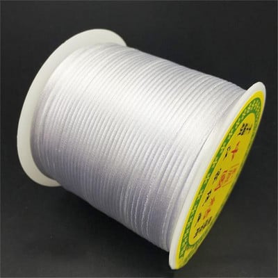 Livrare gratuită 55 m/rolă 1,5 mm culoare solidă nailon satinat chinezesc snur de înnodare mărgele șir frânghie pentru snururi de artizanat