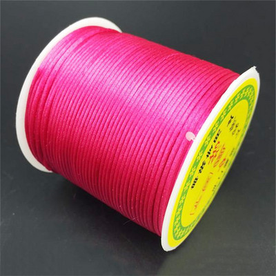 Livrare gratuită 55 m/rolă 1,5 mm culoare solidă nailon satinat chinezesc snur de înnodare mărgele șir frânghie pentru snururi de artizanat