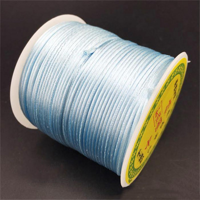 Livrare gratuită 55 m/rolă 1,5 mm culoare solidă nailon satinat chinezesc snur de înnodare mărgele șir frânghie pentru snururi de artizanat