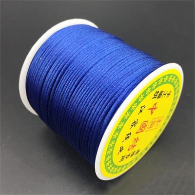 Livrare gratuită 55 m/rolă 1,5 mm culoare solidă nailon satinat chinezesc snur de înnodare mărgele șir frânghie pentru snururi de artizanat