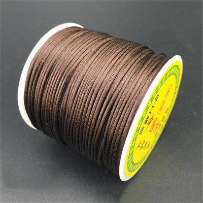 Livrare gratuită 55 m/rolă 1,5 mm culoare solidă nailon satinat chinezesc snur de înnodare mărgele șir frânghie pentru snururi de artizanat