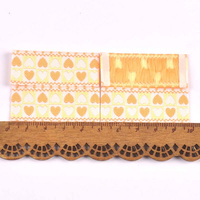 Vegyes szívmintás 50db, kézzel készített szövött címke ruhaápolási címkék rajzfilm cipők táskák ruhacímkék 48x20 mm CP3531