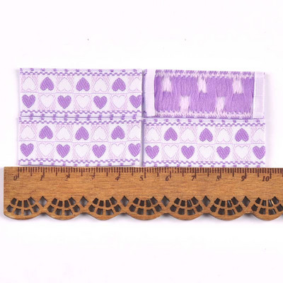 Vegyes szívmintás 50db, kézzel készített szövött címke ruhaápolási címkék rajzfilm cipők táskák ruhacímkék 48x20 mm CP3531