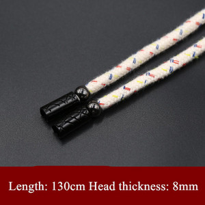 1 ks 130 cm - 140 cm polyesterové ploché lano, dekoratívne skrútené lano na ležérne športové nohavice, opasok, trenčkot, čiapku