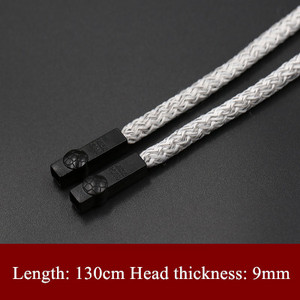 1 ks 130 cm - 140 cm polyesterové ploché lano, dekoratívne skrútené lano na ležérne športové nohavice, opasok, trenčkot, čiapku