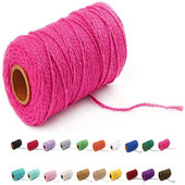 2mm 100M/Roll Φυσικό βαμβάκι Μακραμέ Σχοινί Βαμβακερό Σχοινί Πολύχρωμο βαμβακερό σχοινί DIY Craft Cord Χριστουγεννιάτικο υφασμάτινο ντεκόρ για το σπίτι γάμου