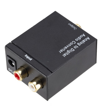 Най-нов аналогов към цифров ADC конвертор Оптичен коаксиален RCA Toslink аудио звуков адаптер SPDIF адаптер за Apple TV за Xbox 360 DVD