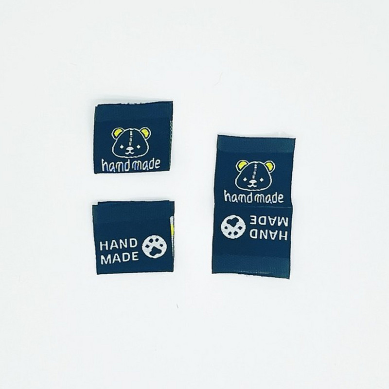 25PCS Ručno izrađen medvjed Etiketa za odjeću Diy Ručno izrađena oznaka za odjeću za šivanje Odjevni dodaci za Jeans Torbe Etikete za cipele