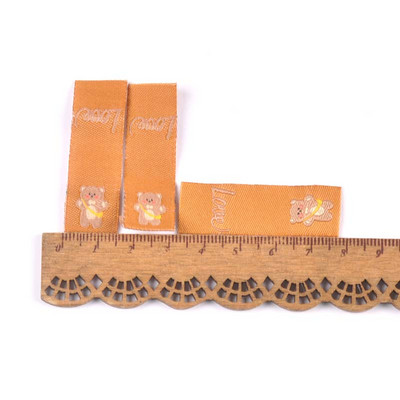 50kom Love Bear Vez Smeđe naljepnice za pribor za šivanje Torbe za njegu Oznake za odjeću Dječja odjeća Ručno izrađene DIY rukotvorine C2902