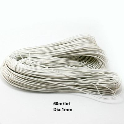 60 méter/tétel, 1 mm átmérőjű cérna pamut viaszos zsinór heveder nyaklánc kötél gyöngy ékszerleletek barkács karkötőhöz