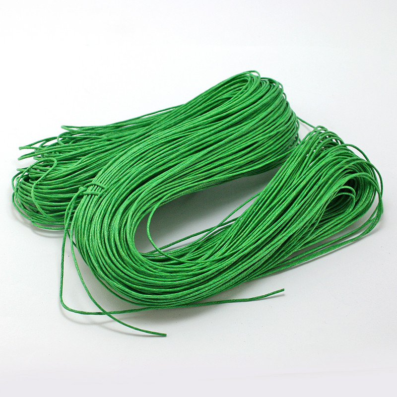 60 méter/tétel, 1 mm átmérőjű cérna pamut viaszos zsinór heveder nyaklánc kötél gyöngy ékszerleletek barkács karkötőhöz