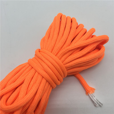 10 yds Paracord 550 ejtőernyős zsinór kötél Mil Spec Type III 7 szálú hegymászó kemping túlélő felszerelés # Orange