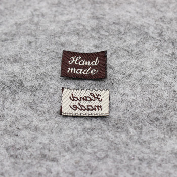 етикети за шапки/златни ръчно изработени етикети/тъкани етикети за ръчно изработени артикули етикети за дрехи персонализирани етикети за яка