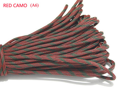 1 ks 550 Paracord Parachute Cord Lanyard Mil Spec Type III 7-vláknové jadro 100 FT 23 farieb na lezenie, kemping, pracka na náramok