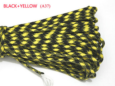 1 ks 550 Paracord Parachute Cord Lanyard Mil Spec Type III 7-vláknové jadro 100 FT 23 farieb na lezenie, kemping, pracka na náramok