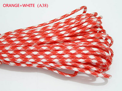 1 ks 550 Paracord Parachute Cord Lanyard Mil Spec Type III 7-vláknové jadro 100 FT 23 farieb na lezenie, kemping, pracka na náramok
