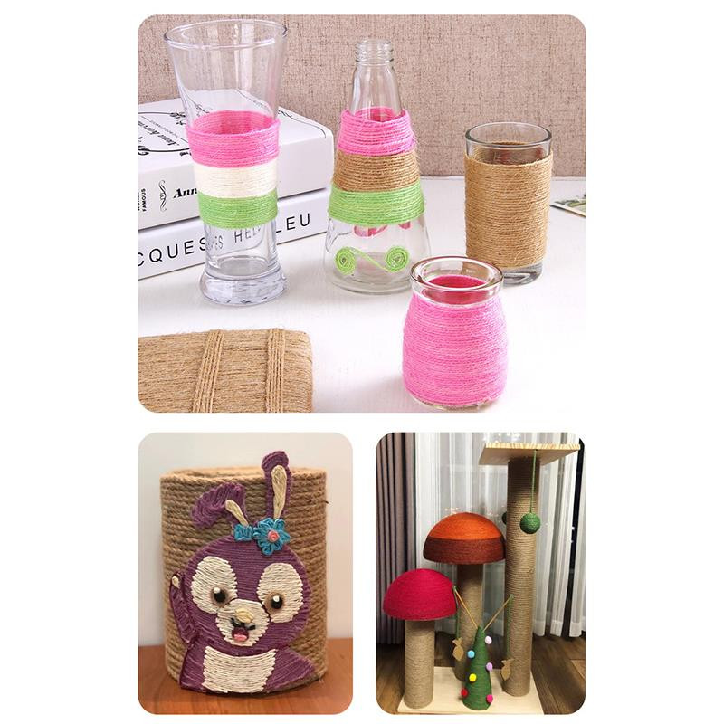 10 metara prirodnog višebojnog vintage užeta uzica užad vrpca od jute zanate šivanje DIY juta konoplja dekoracija za svatove