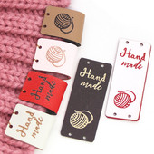 20kom Loptaste oznake za ručno izrađene etikete PU kožne oznake za odjeću 2x5CM ručno izrađene etikete DIY darovi Šeširi Torbe Materijal za šivanje