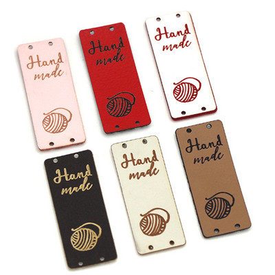 20kom Loptaste oznake za ručno izrađene etikete PU kožne oznake za odjeću 2x5CM ručno izrađene etikete DIY darovi Šeširi Torbe Materijal za šivanje