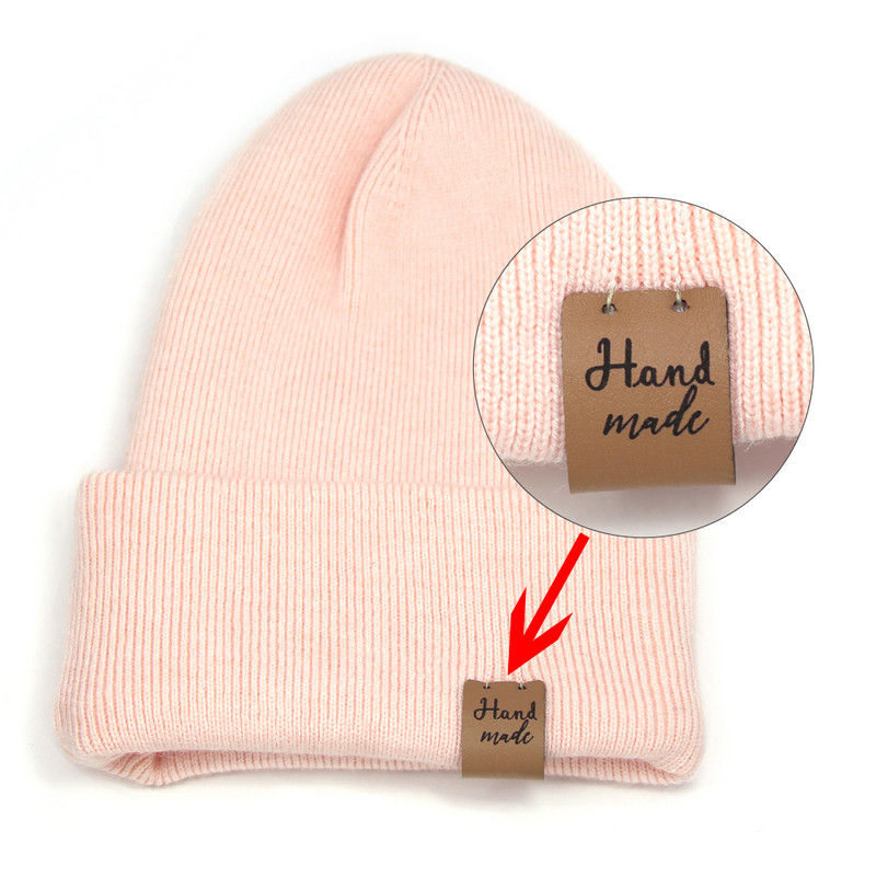 20kom Loptaste oznake za ručno izrađene etikete PU kožne oznake za odjeću 2x5CM ručno izrađene etikete DIY darovi Šeširi Torbe Materijal za šivanje