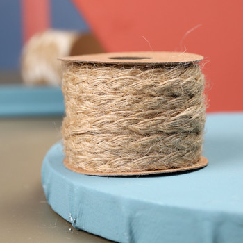 5m чул Hessian лента въже естествена юта плетено конопено въже низ за Направи си сам Art Craft Опаковане на подаръци Домашна градина Декорация