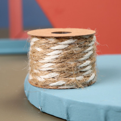 5 m burlap Hessian vrpca konop od prirodne jute pleten konop konop konop za DIY umjetničko zanatstvo zamatanje darova kućni vrt ukras