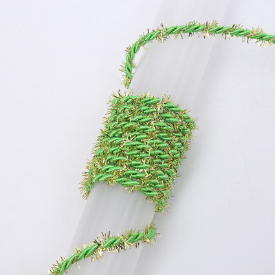 10 metara/lot 3 mm zlatno svileno plišano upleteno uže s 3 žice Konac visoke čvrstoće DIY pleteni konopci Poklon kutija Oznaka Ukras za nakit