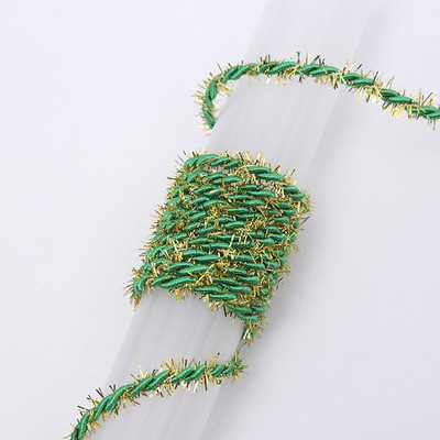 10 metara/lot 3 mm zlatno svileno plišano upleteno uže s 3 žice Konac visoke čvrstoće DIY pleteni konopci Poklon kutija Oznaka Ukras za nakit