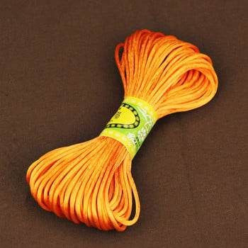 20 метра 2 мм найлонов шнур конец мек сатен китайски възел макраме кабел гривна плетена връв Направи си сам пискюли конец от мъниста конец