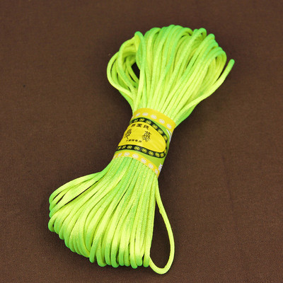 20 méteres 2 mm-es nejlon zsinórszál puha szatén kínai csomó makramé zsinór karkötő fonott húr barkács bojt gyöngyfűző cérna