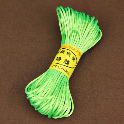 20 méteres 2 mm-es nejlon zsinórszál puha szatén kínai csomó makramé zsinór karkötő fonott húr barkács bojt gyöngyfűző cérna