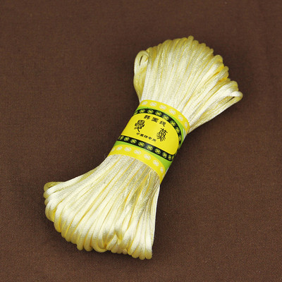 20 méteres 2 mm-es nejlon zsinórszál puha szatén kínai csomó makramé zsinór karkötő fonott húr barkács bojt gyöngyfűző cérna