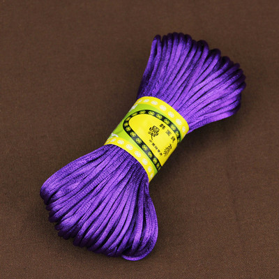 20 méteres 2 mm-es nejlon zsinórszál puha szatén kínai csomó makramé zsinór karkötő fonott húr barkács bojt gyöngyfűző cérna