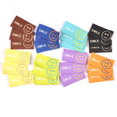 Mješoviti uzorak osmijeha 50 komada ručno izrađene tkane etikete za odjeću Etikete za šalove Cipele Torbe Oznake za odjeću 25x50 mm CP3525