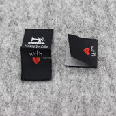 besplatna dostava veleprodajna ručno izrađena naljepnica/uradi sam darovna naljepnica/tkana naljepnica odjeće/glavna naljepnica odjevnog predmeta/naljepnica lutke/naljepnica na ovratniku 200 kom.