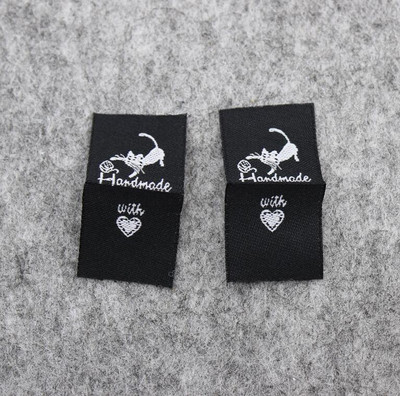 besplatna dostava veleprodajna ručno izrađena naljepnica/uradi sam darovna naljepnica/tkana naljepnica odjeće/glavna naljepnica odjevnog predmeta/naljepnica lutke/naljepnica na ovratniku 200 kom.